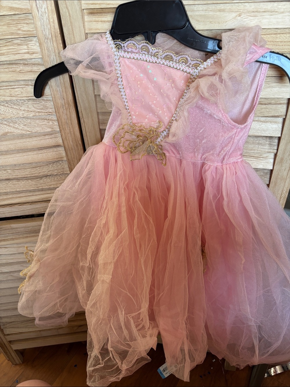 Pink Princess Tulle Costume Dress for Kids 4